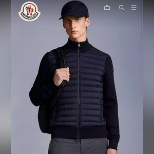 BNWT Moncler men’s padded zip-up cardigan